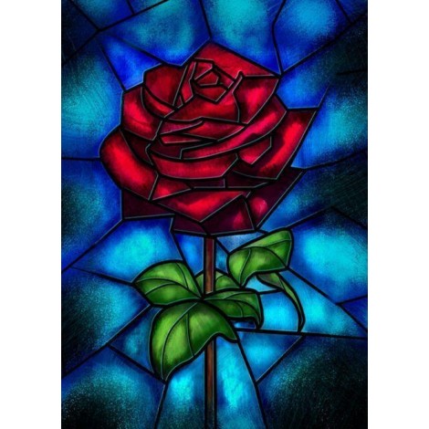 Lovely Rose - Stained Glass Painting