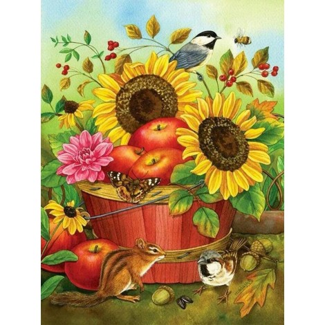 Sunflowers & Squirrel Painting Kit