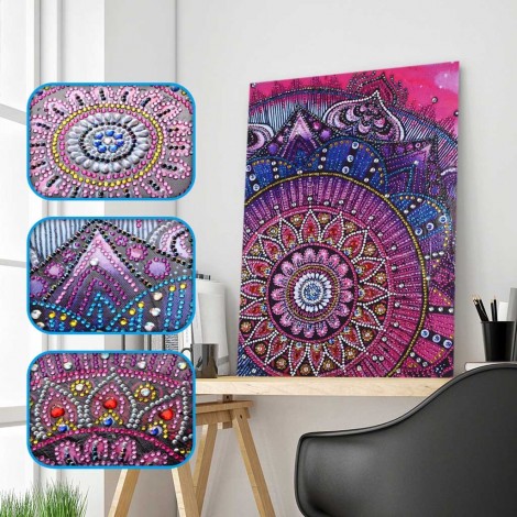 Purple Mandala Flower Special Diamond Painting