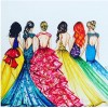 Princesses Colorful Dresses