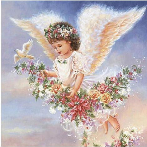 Adorable Flaying Angel Diamond Painting Kit