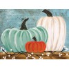 Acrylic Pumpkins Painting with Diamonds