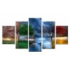 Beautiful 5 Piece Seasons Diamond Painting - Wall Art