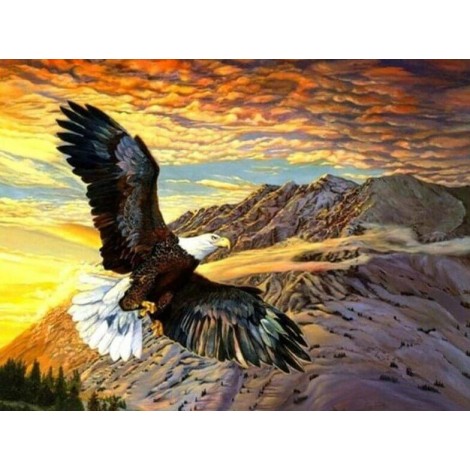 Mountains & Eagle Painting Kit