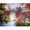 Lake & Flowers Diamond Painting Kit