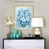 Graceful White & Blue Flowers Painting Kit