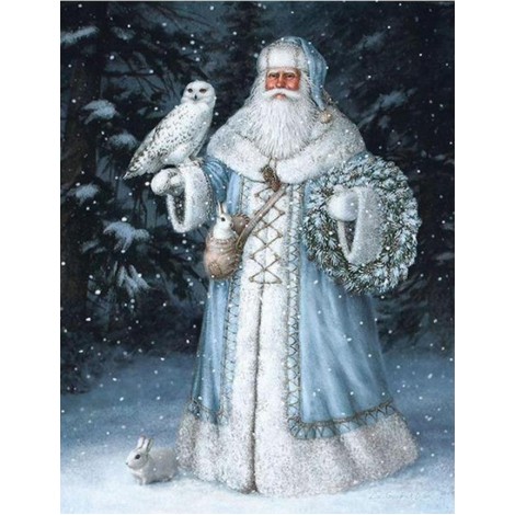 Huge Santa with Owl Diamond Painting Kits for Adults
