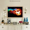 Soccer Ball on Fire Diamond Painting Kit