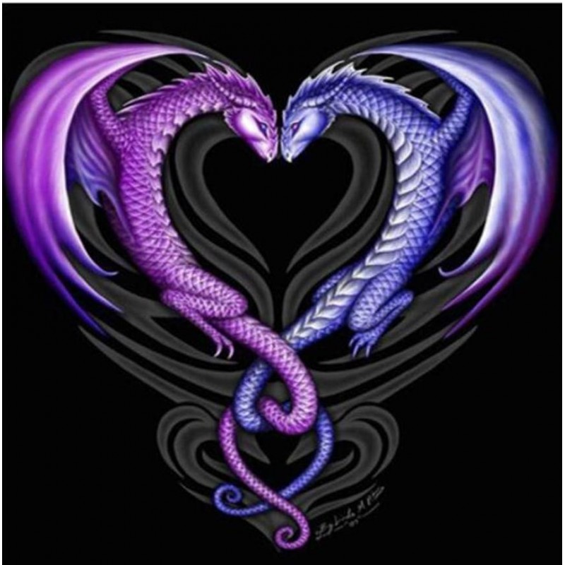 Love Dragons DIY Pai...