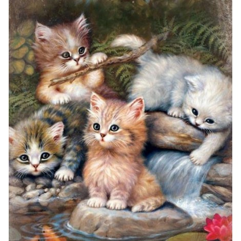 Group of Cats Diamond Painting