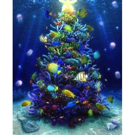 Under Water Christmas Tree