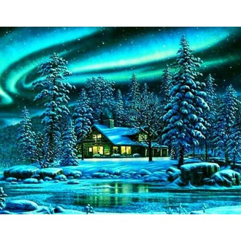 Beautiful Snowscape Painting Kit