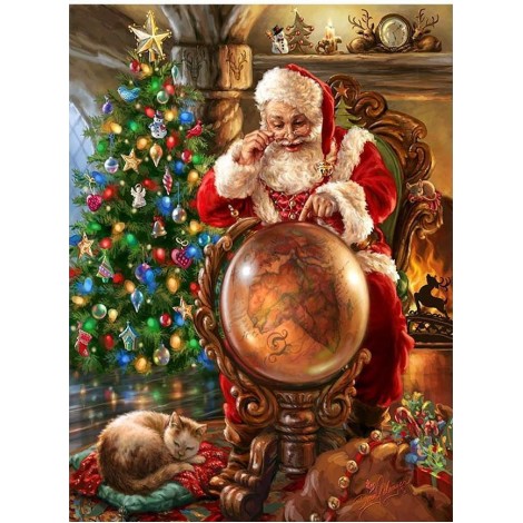 Wonderful Santa Claus Christmas Paint by Diamonds