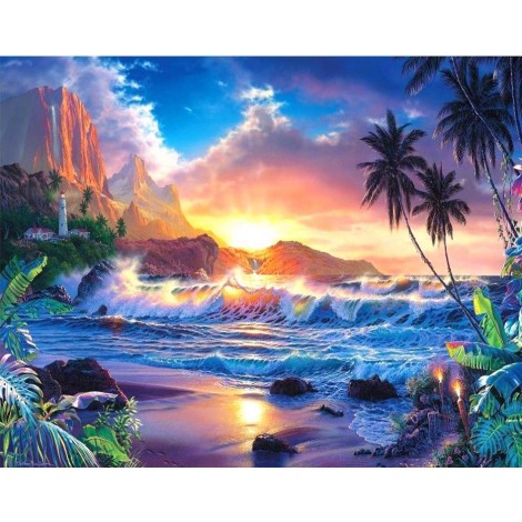 Stunning View of Sunset on the Beach