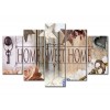 5 Piece Home Sweet Home Diamond Painting