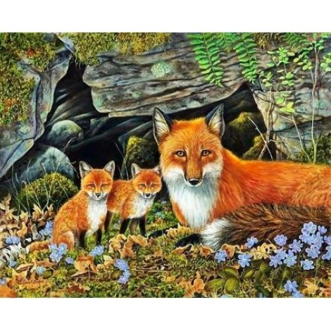 Amazing Foxes Diamond Painting Kits