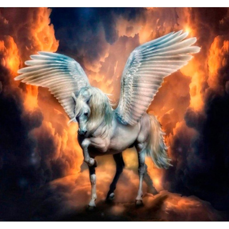 White Huge Pegasus D...
