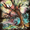 Beautiful Magic Tree Painting with Diamond Kits