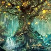 Beautiful Magic Tree Painting with Diamond Kits
