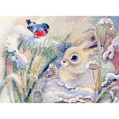 Adorable Little Rabbit & Sparrow Painting Kit