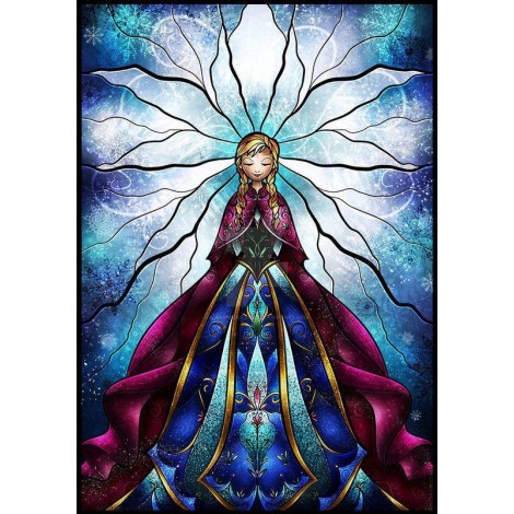Stained Glass Frozen Painting