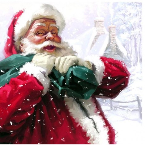 Happy Santa on Christmas