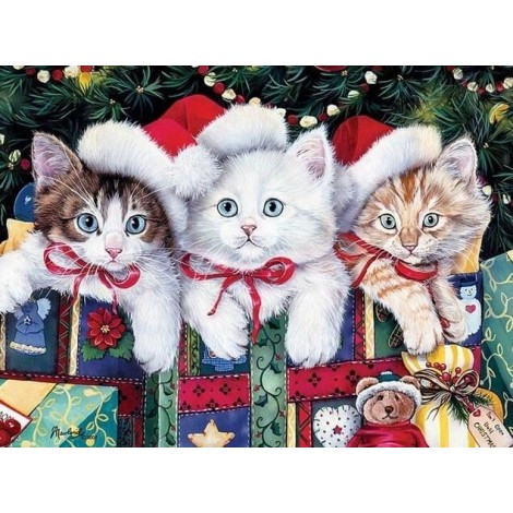 Christmas & Cats Painting Kit