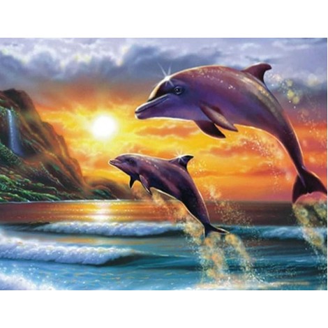 Dolphins Diamond Art Kit