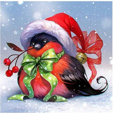 Adorable Santa Birdie
