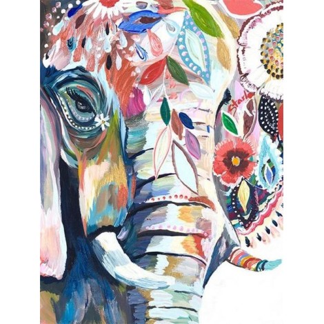 Colorful Artistic Elephant Diamond Paint kit