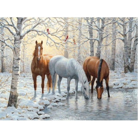 Beautiful Horses in Winter