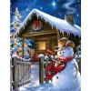 Happy Snowman at Christmas Diamond Painting Kits