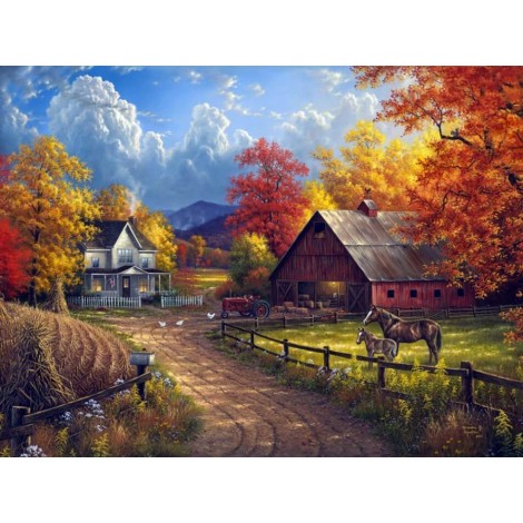 Farm House Diamond Art Kit