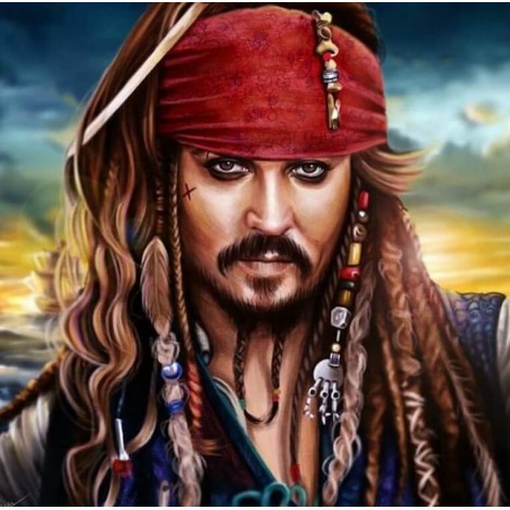 Pirate Captain Jack- Diamond Art Kit