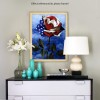 American Flag in the Rose - Diamond Painting
