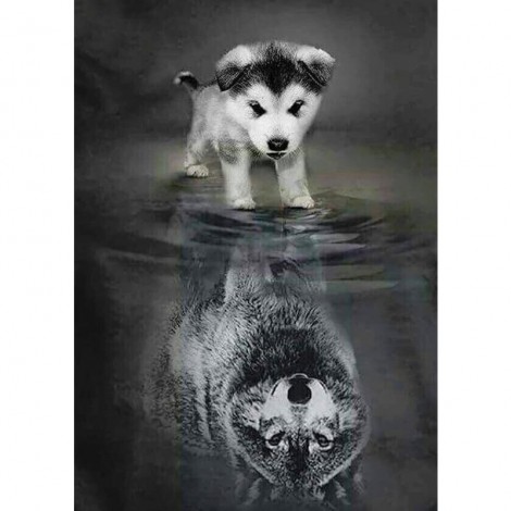 Dog and Wolf Diamond Painting - [USA SHIPPING]