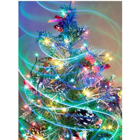 Beautiful Decorated Christmas Tree Diamond Art Kit