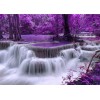 Purple Beautiful Landscape & Waterfalls