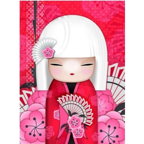 Adorable Japanese Doll DIY Paintings