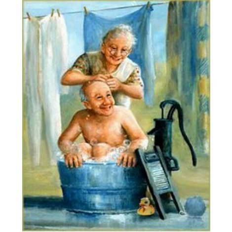 Loving Old Couple  Diamond Art Painting Kits