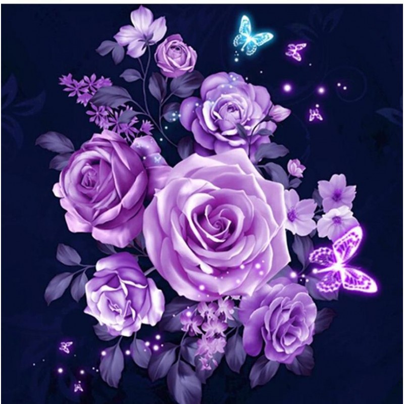 Graceful Purple Rose...