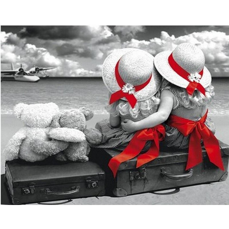 Two Little Girls on ...