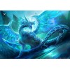 Frost Dragon Painting with Diamonds