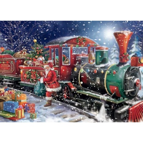 Christmas Train Diamond Painting
