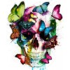 Abstract Butterfly & Skull Diamond Art