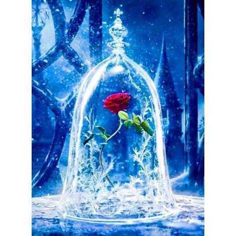 Big Beautiful Rose Paint by Diamonds - [USA SHIPPING]