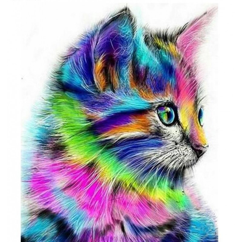 Big Colorful Cat Dia...