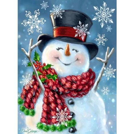 Elegant Snowman DIY Paintings