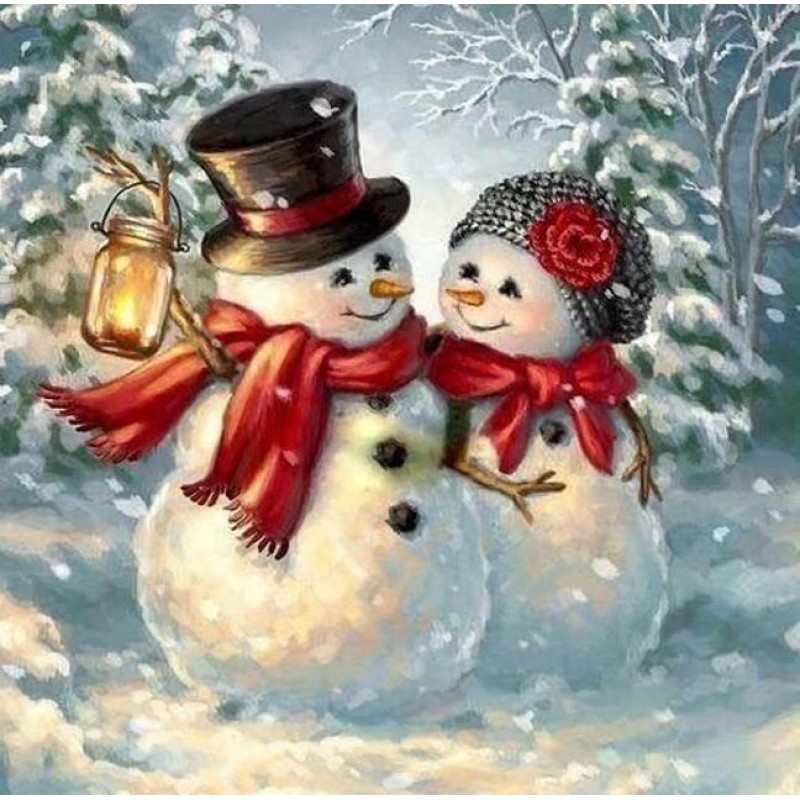 Snowman Diamond Art ...