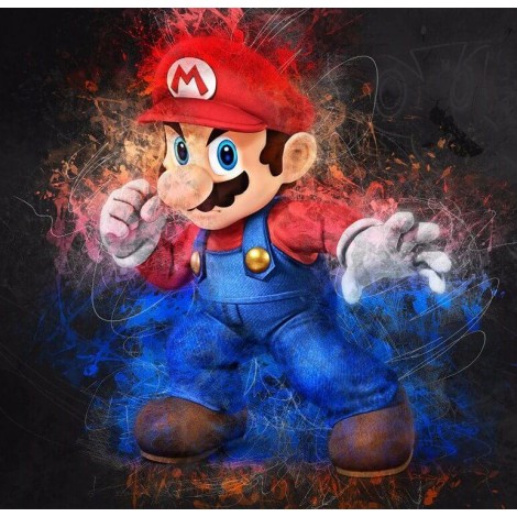 Super Mario - Paint with Diamonds